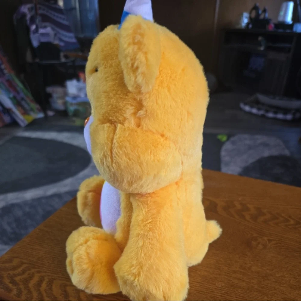 Care Bears Birthday Bear Plush (Glitter Belly) With Working Lights‎ & Sounds
